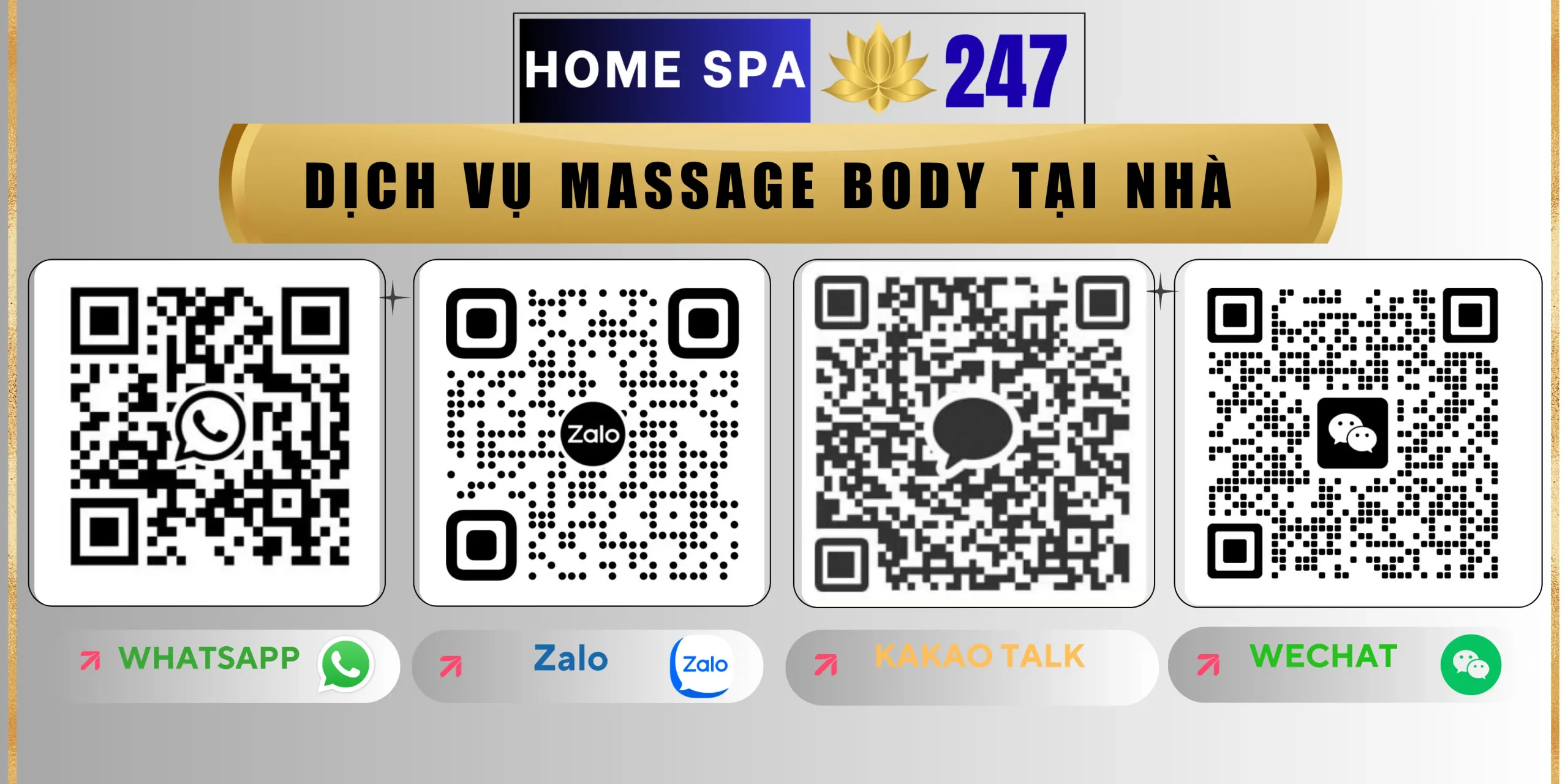 Dịch vụ massage body lành mạnh tại nhà Home Spa 247
